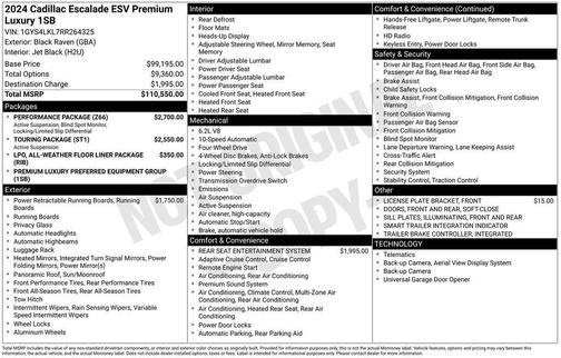 2024 Cadillac Escalade ESV Premium Luxury