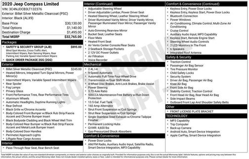 2020 Jeep Compass Limited