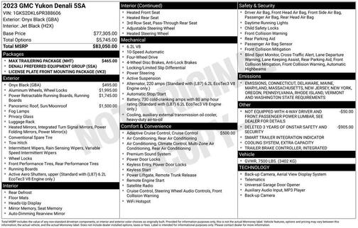 2023 GMC Yukon Denali