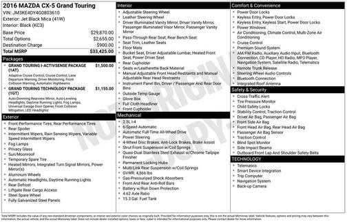 2016 Mazda CX-5 Grand Touring