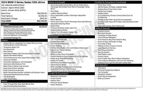 2024 BMW 530 i xDrive