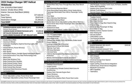 2022 Dodge Charger SRT Hellcat Widebody