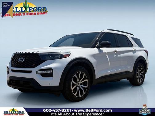 White Metallic 2021 Ford Explorer ST