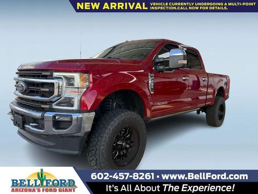 Red Metallic 2020 Ford F-250 King Ranch Truck