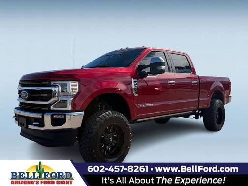 Red Metallic 2020 Ford F-250 King Ranch Truck