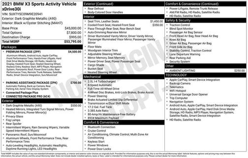 2021 BMW X3 xDrive30i