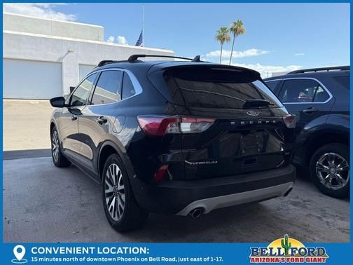 Black Metallic 2020 Ford Escape Titanium Hybrid