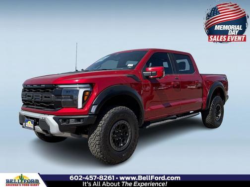 Red Metallic 2025 Ford F-150 Raptor Truck