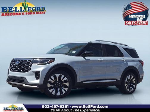 Space Gray 2026 Ford Explorer Platinum