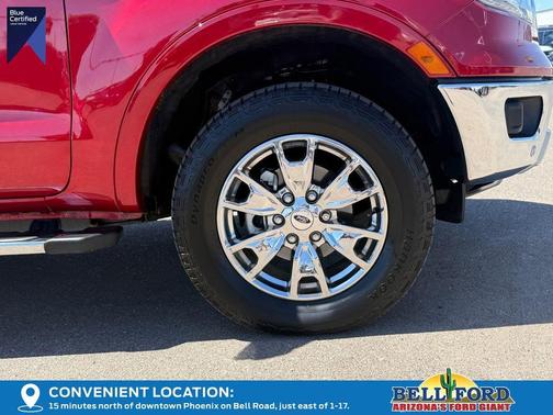Red Metallic 2020 Ford Ranger Lariat
