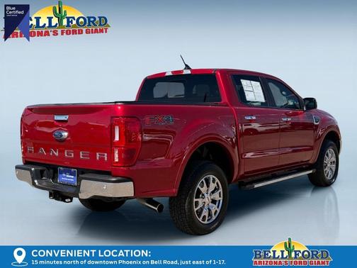 Red Metallic 2020 Ford Ranger Lariat