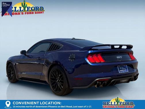 Kona Blue Metallic 2020 Ford Mustang GT Premium