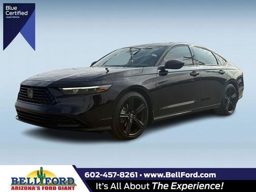 Crystal Black Pearl 2025 Honda Accord Hybrid Sport-L Sedan