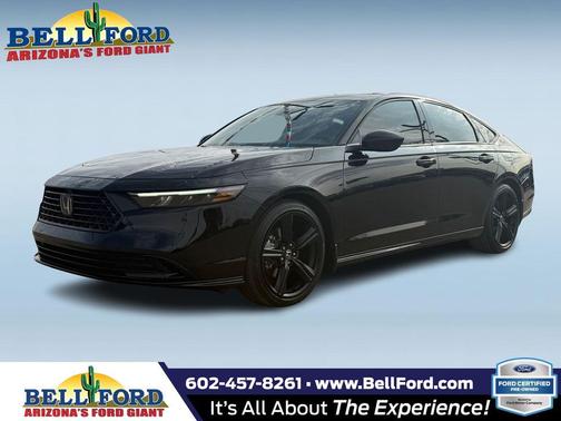 Crystal Black Pearl 2025 Honda Accord Hybrid Sport-L Sedan