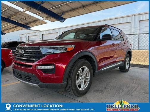 Red Metallic 2022 Ford Explorer XLT