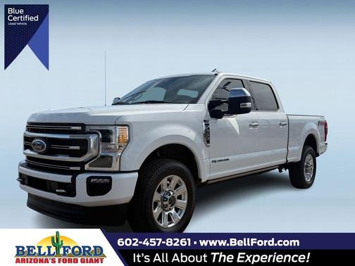 White 2020 Ford F-250 Platinum Truck