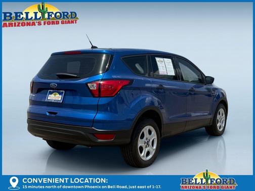 Lightning Blue Metallic 2019 Ford Escape S