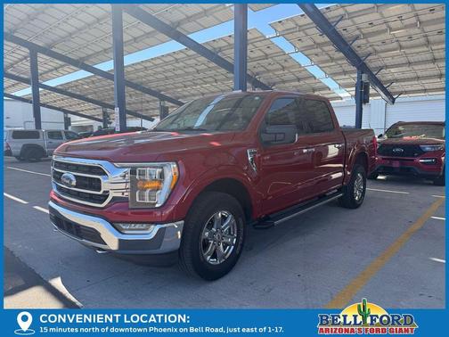 Red Metallic 2021 Ford F-150 XLT