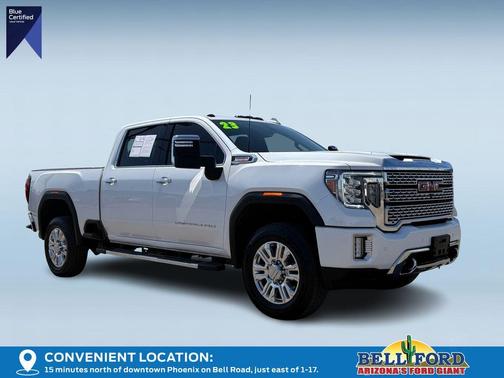 White Frost Tri-Coat 2023 GMC Sierra 3500 Denali