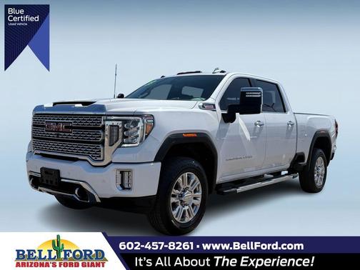 White Frost Tri-Coat 2023 GMC Sierra 3500 Denali
