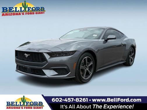 Gray 2025 Ford Mustang EcoBoost Coupe