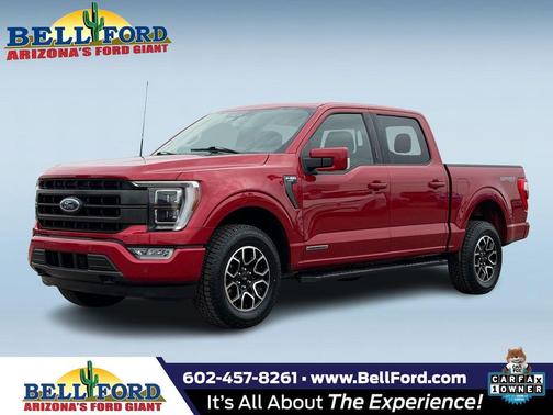 Rapid Red Metallic Tinted Clearcoat 2022 Ford F-150 Lariat Truck