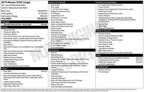 2019 Nissan 370Z Base