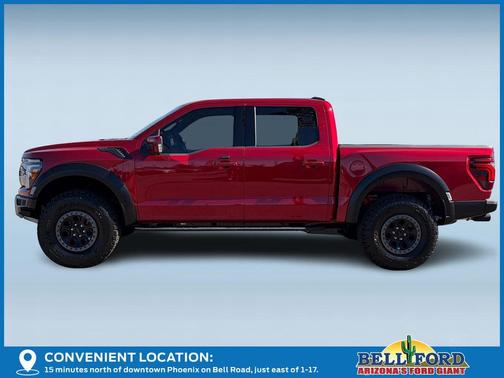 Red Metallic 2025 Ford F-150 Raptor