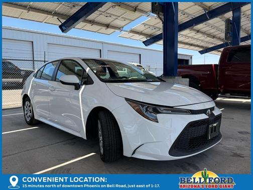 White 2022 Toyota Corolla LE