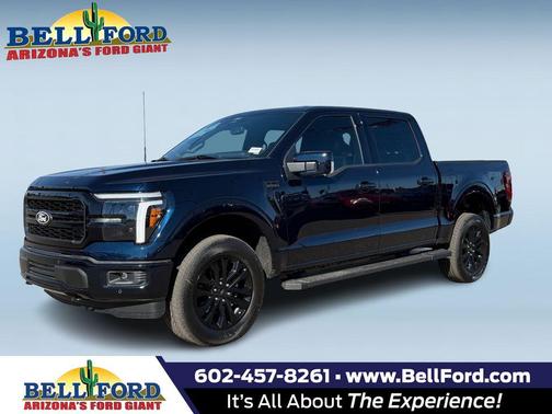 Blue 2025 Ford F-150 Lariat Truck