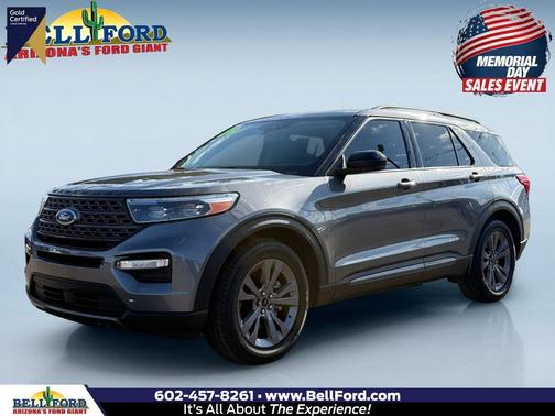Gray Metallic 2024 Ford Explorer XLT