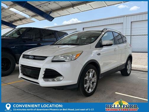 White Platinum 2014 Ford Escape Titanium