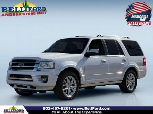 White Platinum Clearcoat Metallic 2016 Ford Expedition Limited