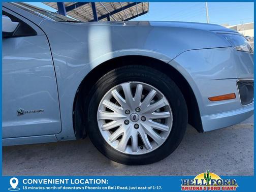 Light Ice Blue Metallic 2010 Ford Fusion Hybrid Base