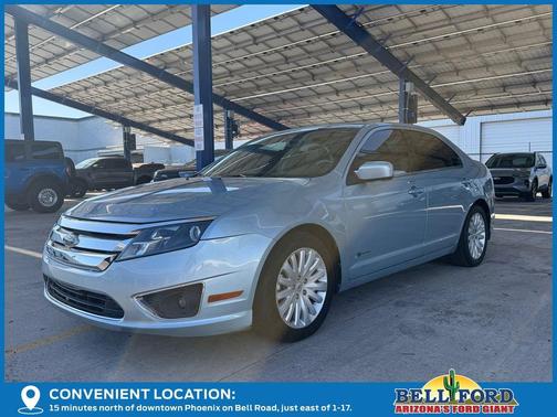 Light Ice Blue Metallic 2010 Ford Fusion Hybrid Base