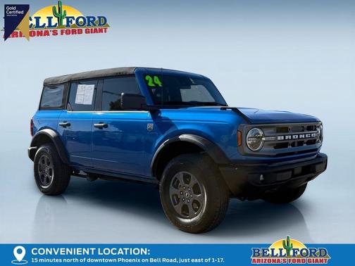Blue Metallic 2024 Ford Bronco Big Bend