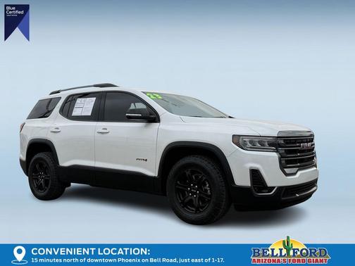 White Frost Tri-Coat 2023 GMC Acadia AT4