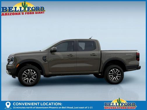 Gray 2026 Ford Ranger Lariat