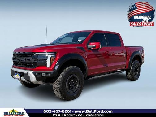 Red Metallic 2025 Ford F-150 Raptor Truck