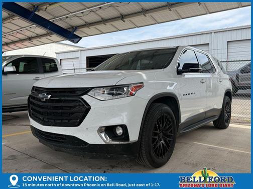 Summit White 2019 Chevrolet Traverse LT Cloth