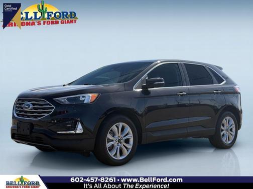Agate Black Metallic 2024 Ford Edge Titanium