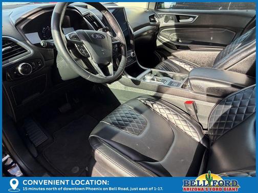 Agate Black Metallic 2024 Ford Edge Titanium