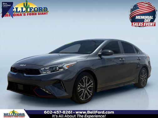 Gray 2023 Kia Forte GT-Line Sedan