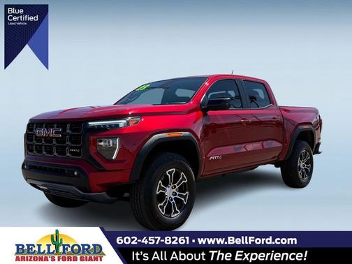 Volcanic Red 2023 GMC Canyon AT4