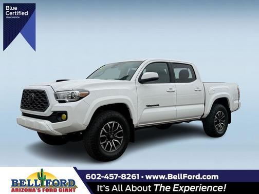 Super White 2021 Toyota Tacoma TRD Sport Truck