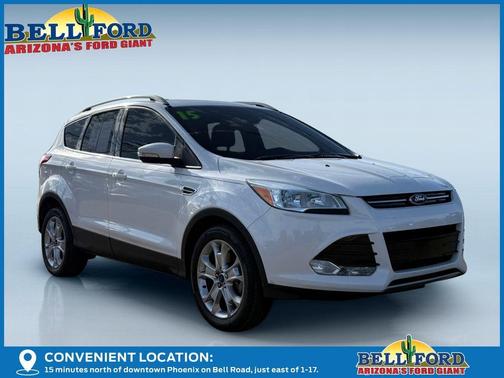 White Platinum Clearcoat Metallic 2015 Ford Escape Titanium