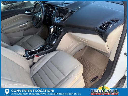 White Platinum Clearcoat Metallic 2015 Ford Escape Titanium