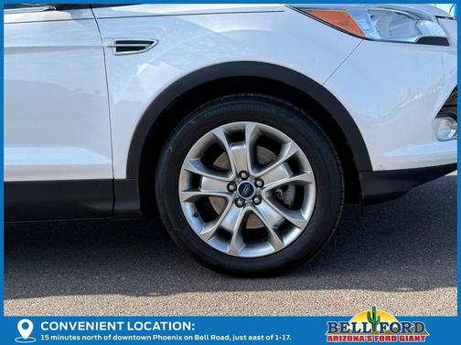White Platinum Clearcoat Metallic 2015 Ford Escape Titanium