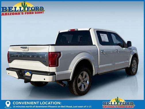 White Platinum Clearcoat Metallic 2015 Ford F-150 Platinum