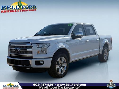 White Platinum Clearcoat Metallic 2015 Ford F-150 Platinum Truck